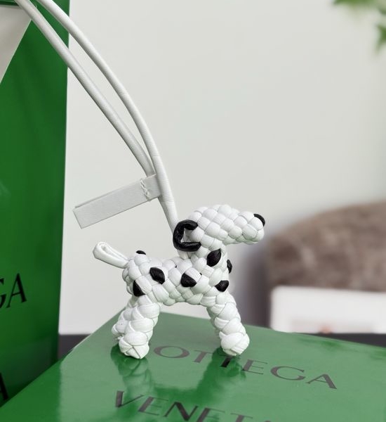 Bottega Veneta BV Hand Woven Cute Puppy Bag Hanging Ornament