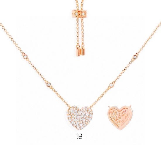 Apm monaco Adjustable Heart Pendant Necklace