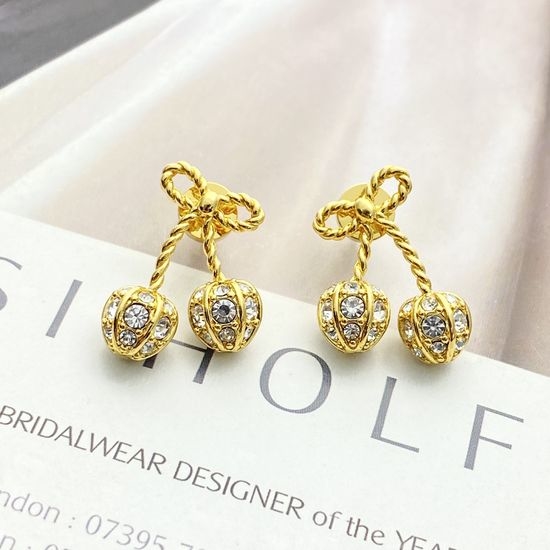 Valentino Sparkling Cherry Shape Earrings