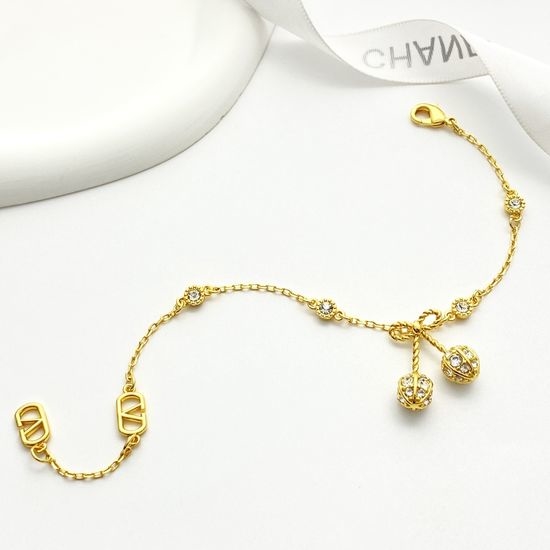 Valentino Dainty Crystal Cherry Bracelet