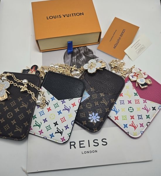 Louis Vuitton LV Denim Pouch with Cherry Embroidery
