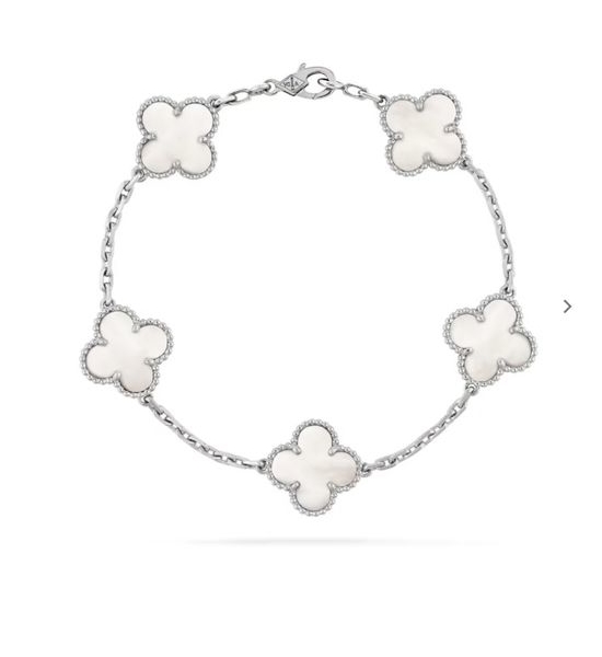 Van Cleef & Arpels VCA 18K Gold Mother of Pearl Bracelet
