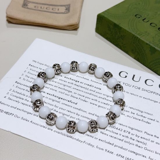 Gucci Vintage Natural Stone Bracelet For Daily Wear