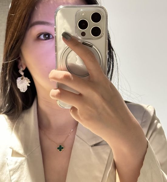 Van Cleef & Arpels VCA Three Color Mini Green Mother of Pearl Necklaces