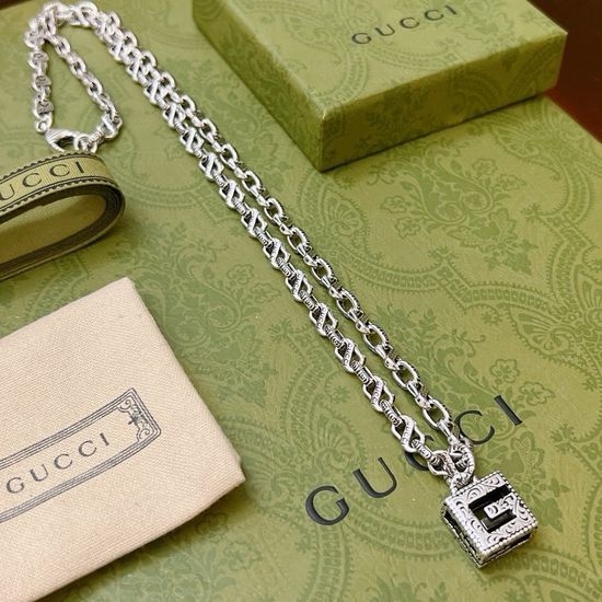 Gucci Vintage Finish Adjustable Length Necklace