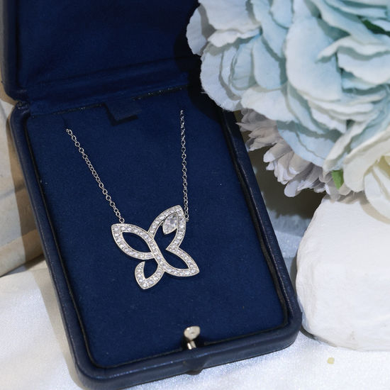 Harry Winston Butterfly Pendant Necklace Premium Quality