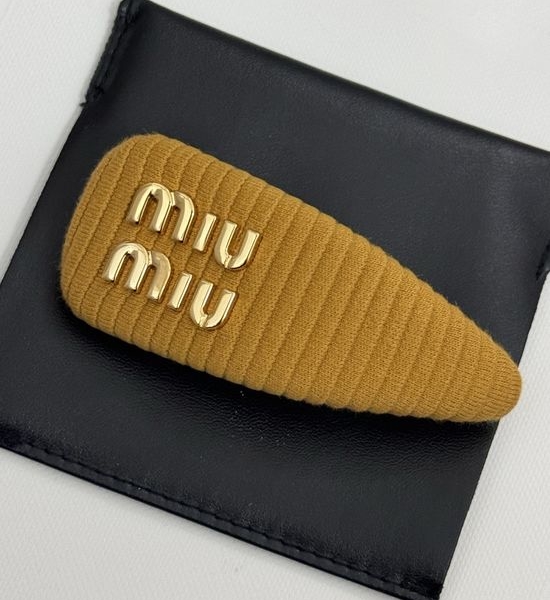 Miu Miu Khaki Hair Clip
