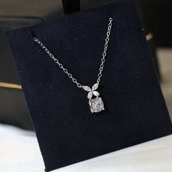 Graff Shimmering Butterfly Pendant Necklace