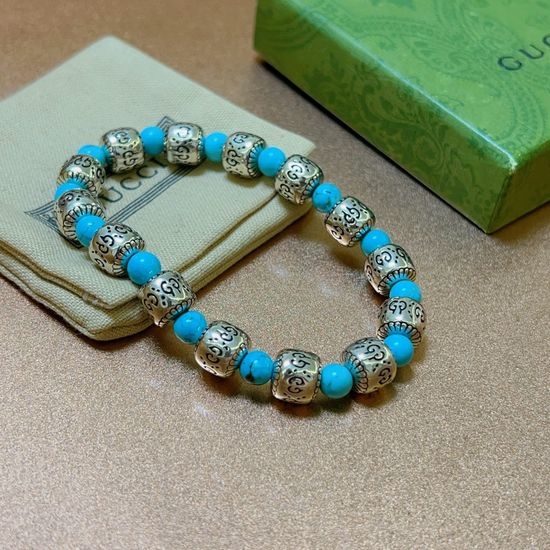 Gucci Vintage Beaded Adjustable Bracelet