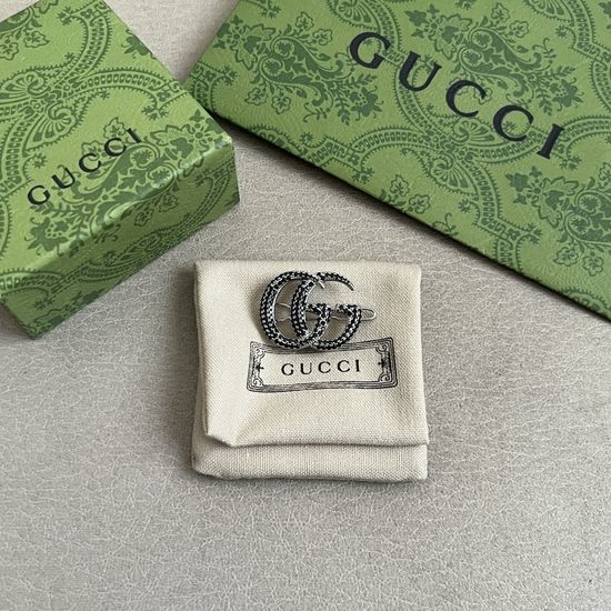 Gucci Zircon Inlaid Retro Hair Clip