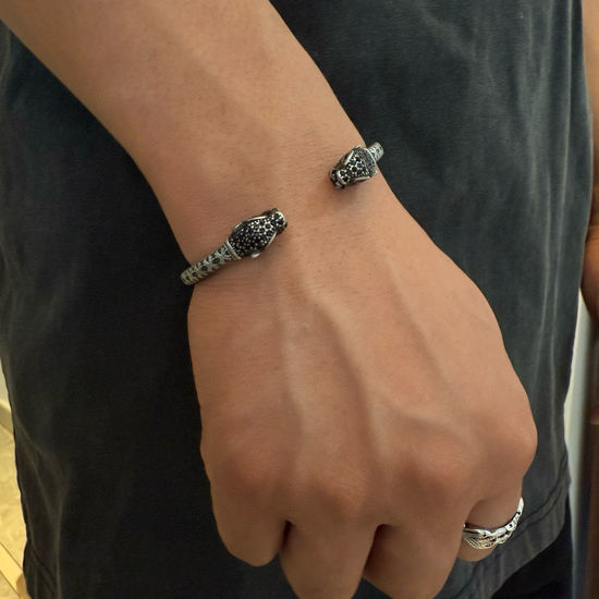 Chrome Hearts Vintage Engraved Cross Pattern Bangle