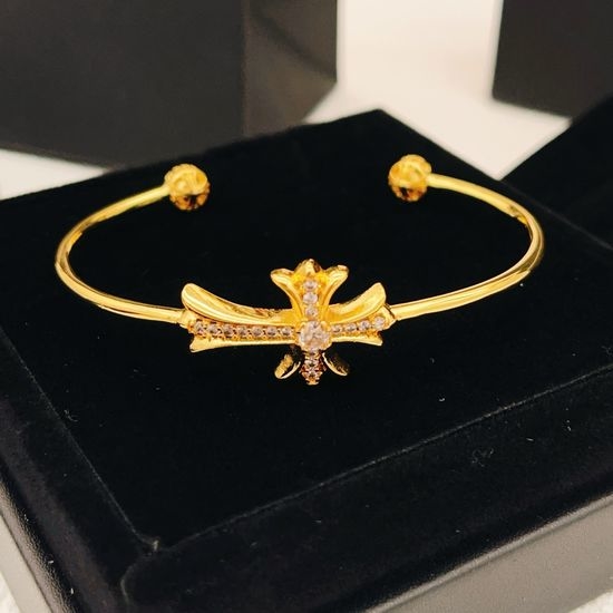 Chrome Hearts Vintage Cross Brass Bracelet