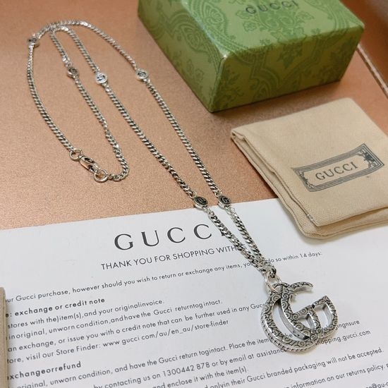 Gucci Vintage Finish Pendant Necklace