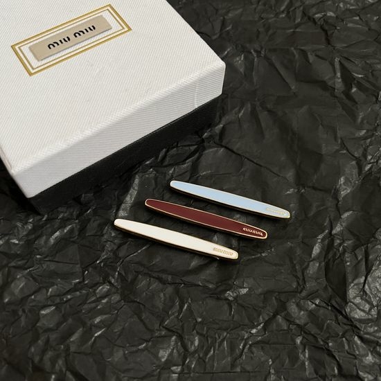 Miu Miu Three Piece Hair Clip Set