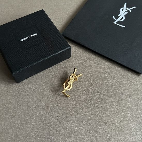 Yves Saint Laurent YSL Textured Metal Single Ear Cuff