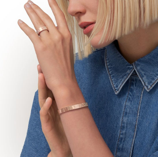 Cartier Wide Line Bracelet Delicate Elegant Hand Jewelry
