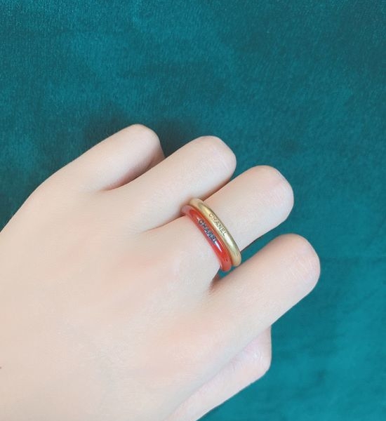 Chanel Classic Letter Decorated Delicate Ring
