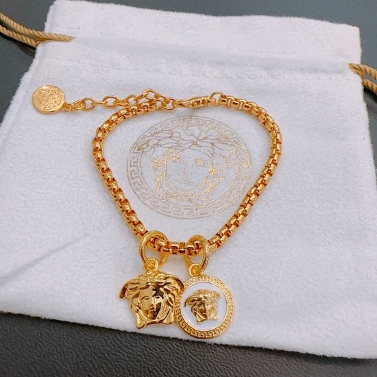 Versace Vintage Silver Bracelet Adjustable Size