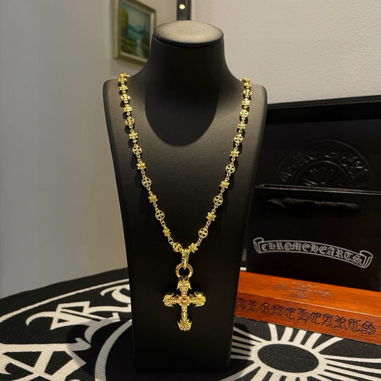 Chrome Hearts Vintage Cross Pendant Fashion Necklace