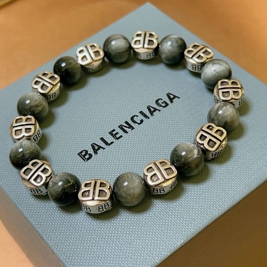 Balenciaga Natural Moonstone Tiger Eye Bracelet