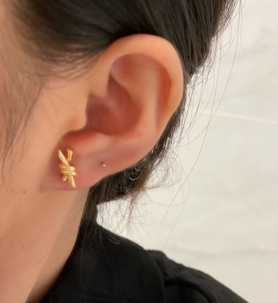 Tiffany & Co. Knot Design Stud Earrings
