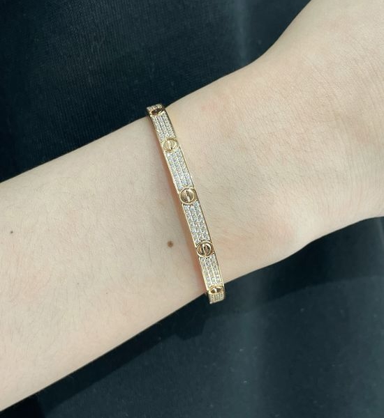 Cartier Diamond Inlaid Bangle