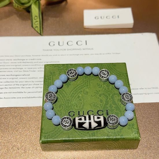 Gucci Sapphire Beaded Bracelet Timeless Style