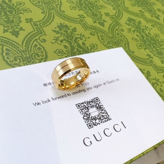Gucci Double G Matte Finish Ring