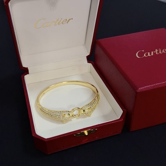 Cartier Cheetah Design Diamond Inlaid Bangle Premium