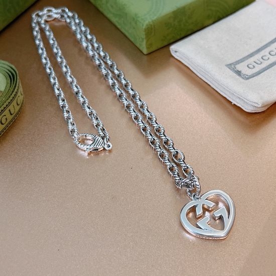 Gucci Vintage Double G Pendant Necklace