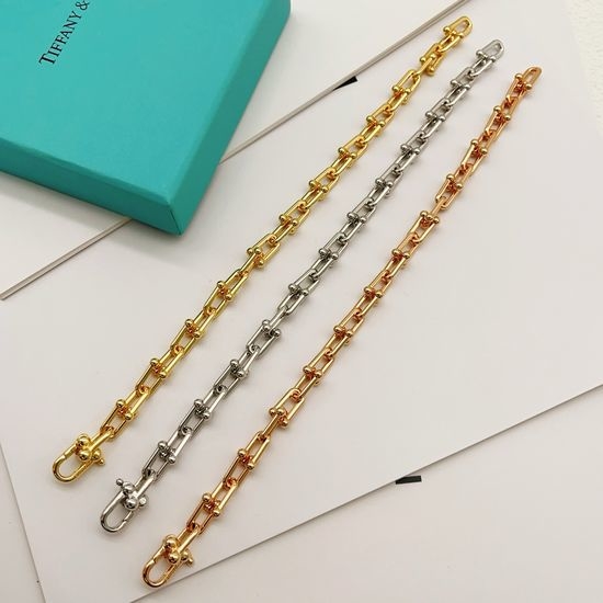 Tiffany & Co. U-shaped Three Tone Bracelet