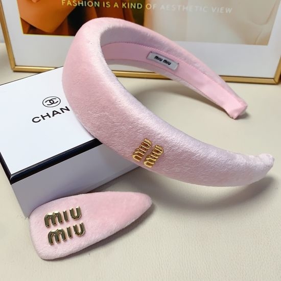 Miu Miu Velvet Headband Elegant Minimalist Design