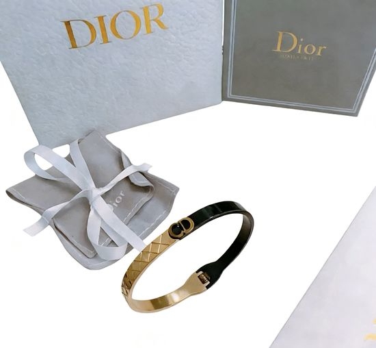 Christian Dior CD Trendy Steel Couple Bracelet