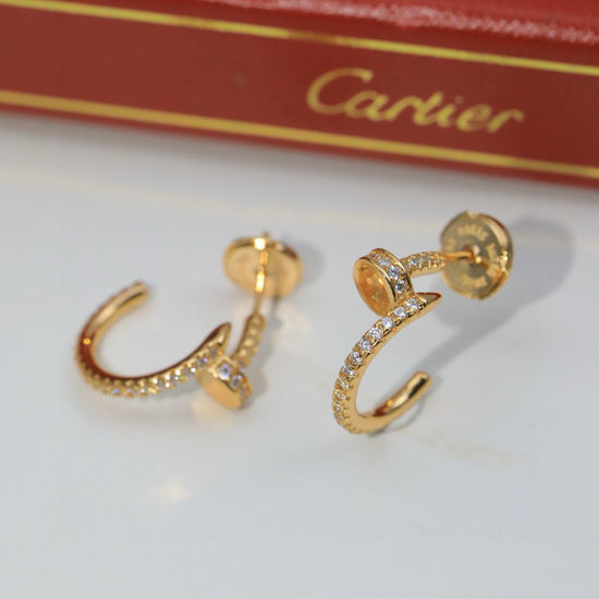 Cartier Full Diamond Nail Earrings