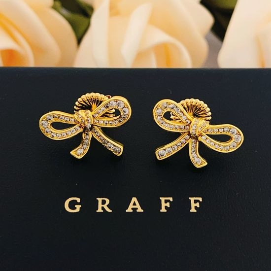 Graff Bowknot Diamond Stud Earrings Fine Jewelry