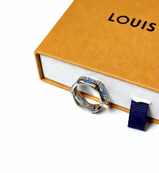 Louis Vuitton LV Vintage Style Adjustable Silver Ring