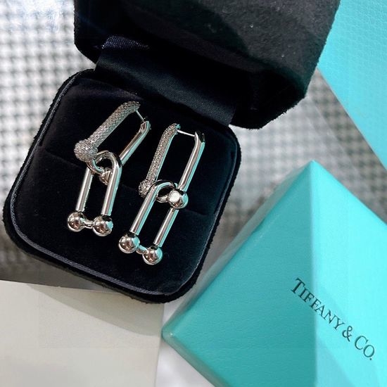 Tiffany & Co. Detachable Half Diamond Stud Earrings