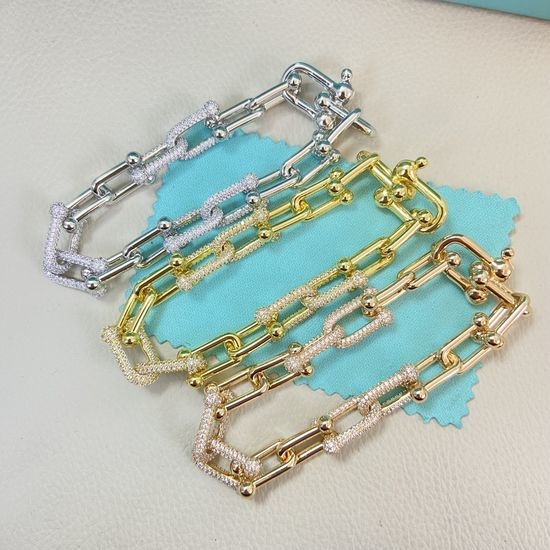 Tiffany & Co. Rivet Inlaid Diamond Bracelet Daily Wear