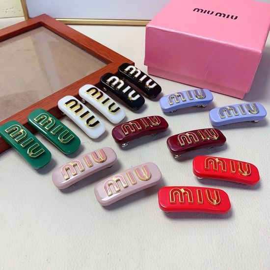 Miu Miu Classic Small Spring Hair Clips Pair