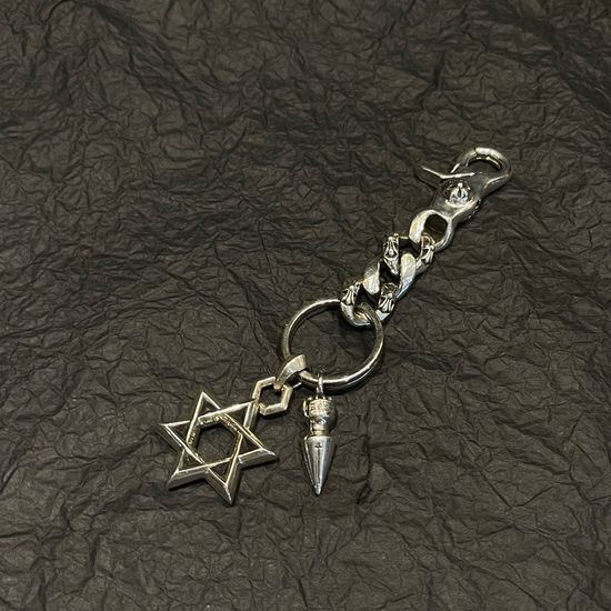 Chrome Hearts Hexagram Bullet Keychain Pendant