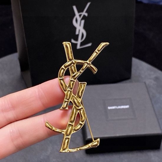 Yves Saint Laurent YSL Vintage Gold Multi-use Brooch