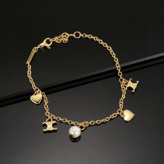 Celine Engraved Pattern Elegant Bracelet