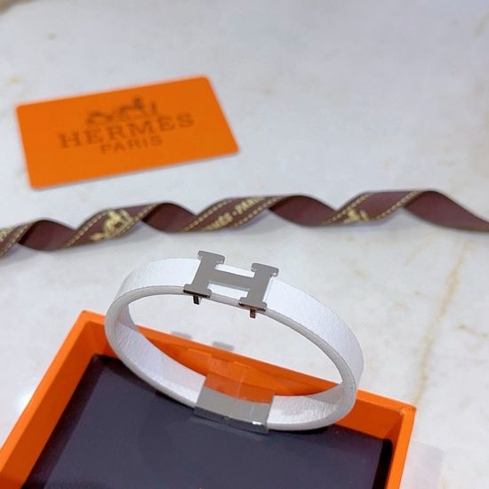 Hermes Genuine Leather Cord Bracelet Vintage Finish