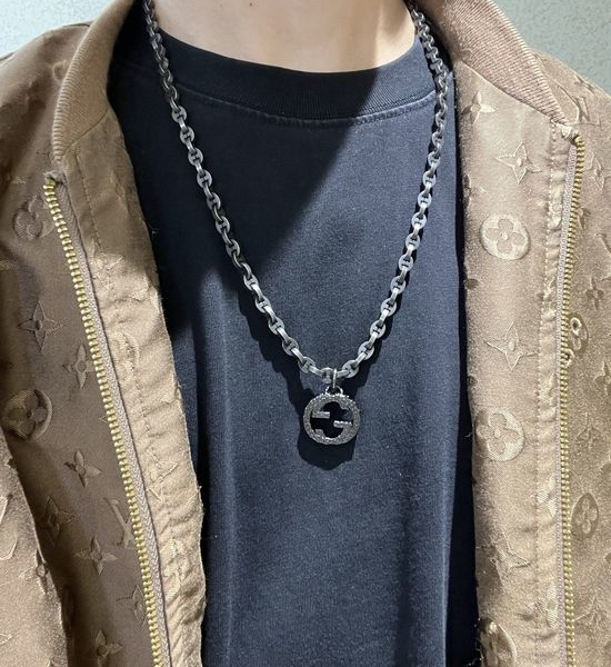 Gucci Vintage Finish Chain Necklace Durable Design