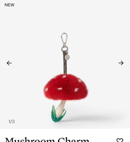 Fendi Mink Leather Bag Charm Ornament