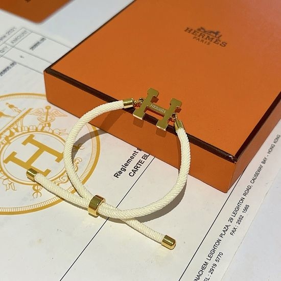 Hermes Handwoven Braided Rope Bracelet