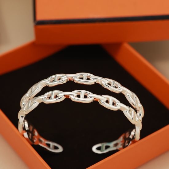 Hermes Pig Nose Double Layer Bangle