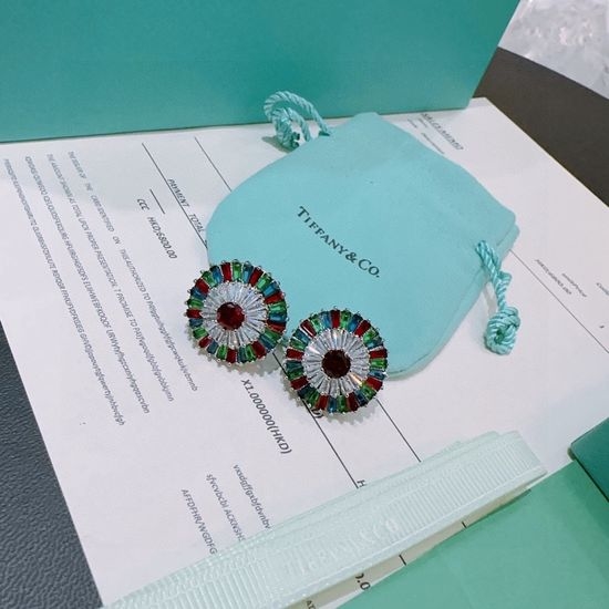 Tiffany & Co. Cubic Zirconia Stud Earrings Elegant