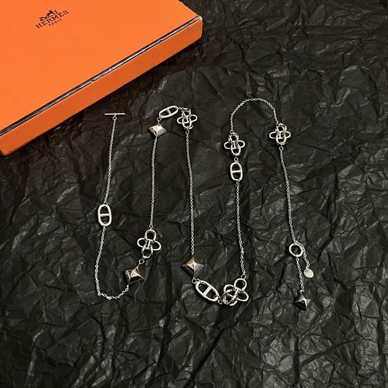 Hermes Exquisite Elegant Long Necklace 88cm