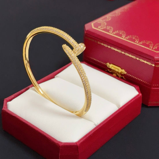 Cartier Diamond Inlaid Nail Bracelet